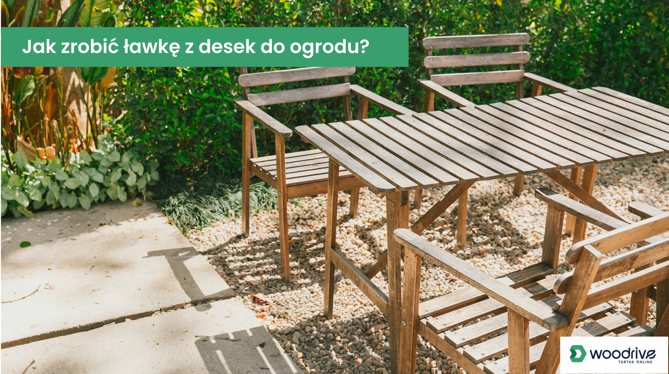 Zobacz, jak zrobić ławkę z desek do ogrodu